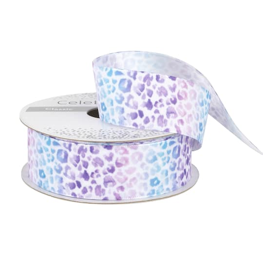 12 Pack: 1'' x 5yd. Satin Floral Print Ribbon by Celebrate It®